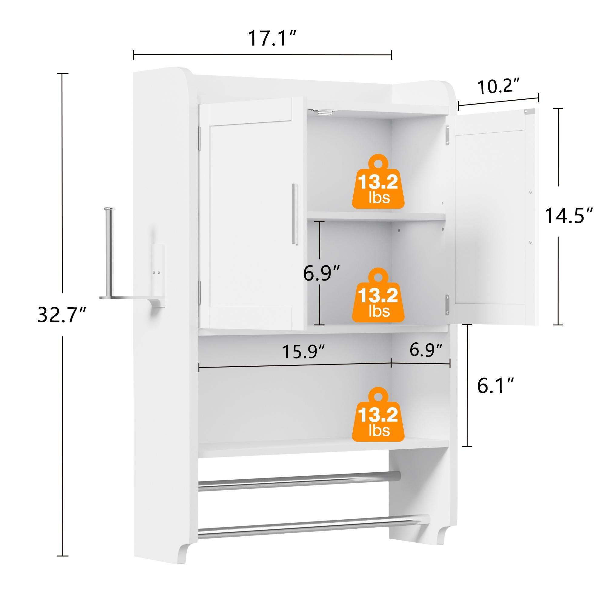 17.1"  
10.2"  
13.2 lbs  
14.5"  
32.7"  
6.9"  
13.2 lbs  
15.9"  
6.9"  
13.2 lbs  
6.1"