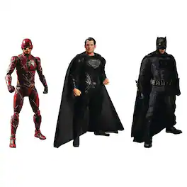 Mezco Toyz - DC Justice League Deluxe One:12 Collective Steel Boxed Set - Black