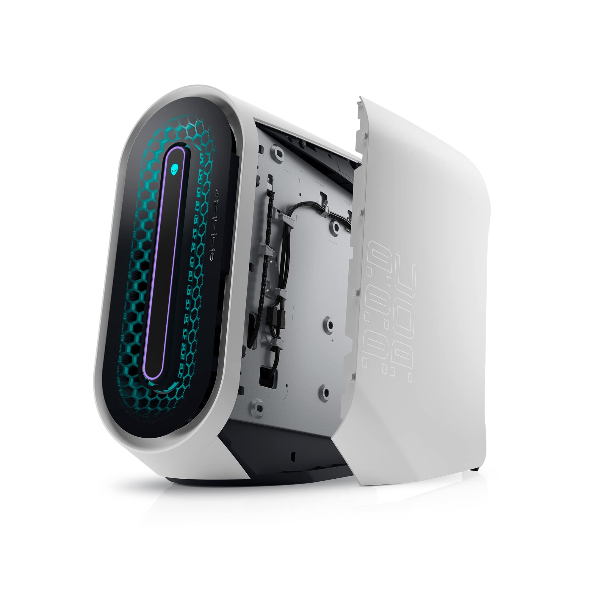 Alt View 4. Alienware - Aurora R15 Gaming Desktop - 13th Gen Intel Core i7 13700KF - 16GB - NVIDIA GeForce RTX 4080 - 1TB SSD - Liquid Cooling - Lunar Light.