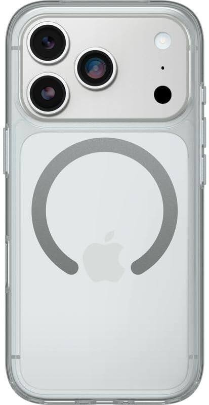 Left. OtterBox - OtterBox iPhone 17 Pro (Only) Bundle: Symmetry Series+ Case & Screen Protector - Snaps to MagSafe - Ultra-Sleek - Clear.