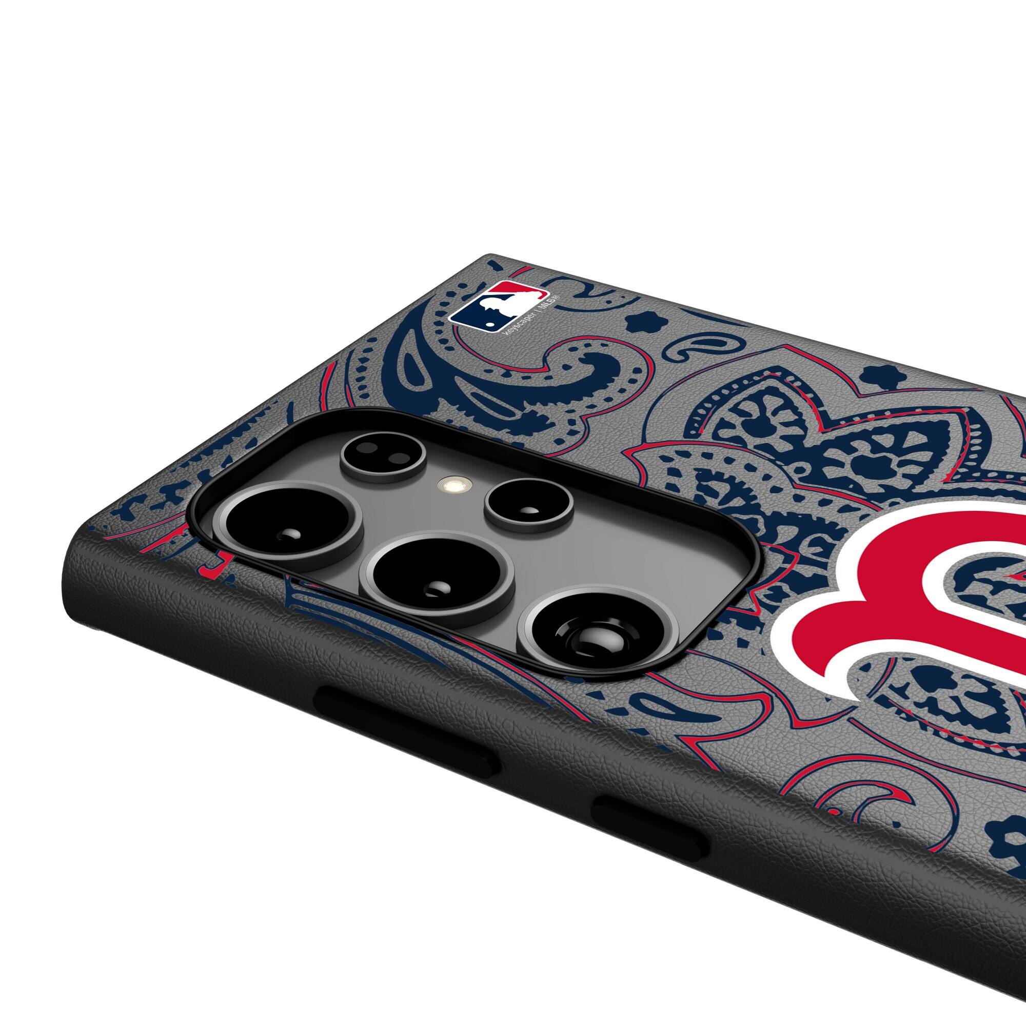 Alt View 3. Keyscaper - Paisley Galaxy Magnetic Bump Case - S24 - Black.