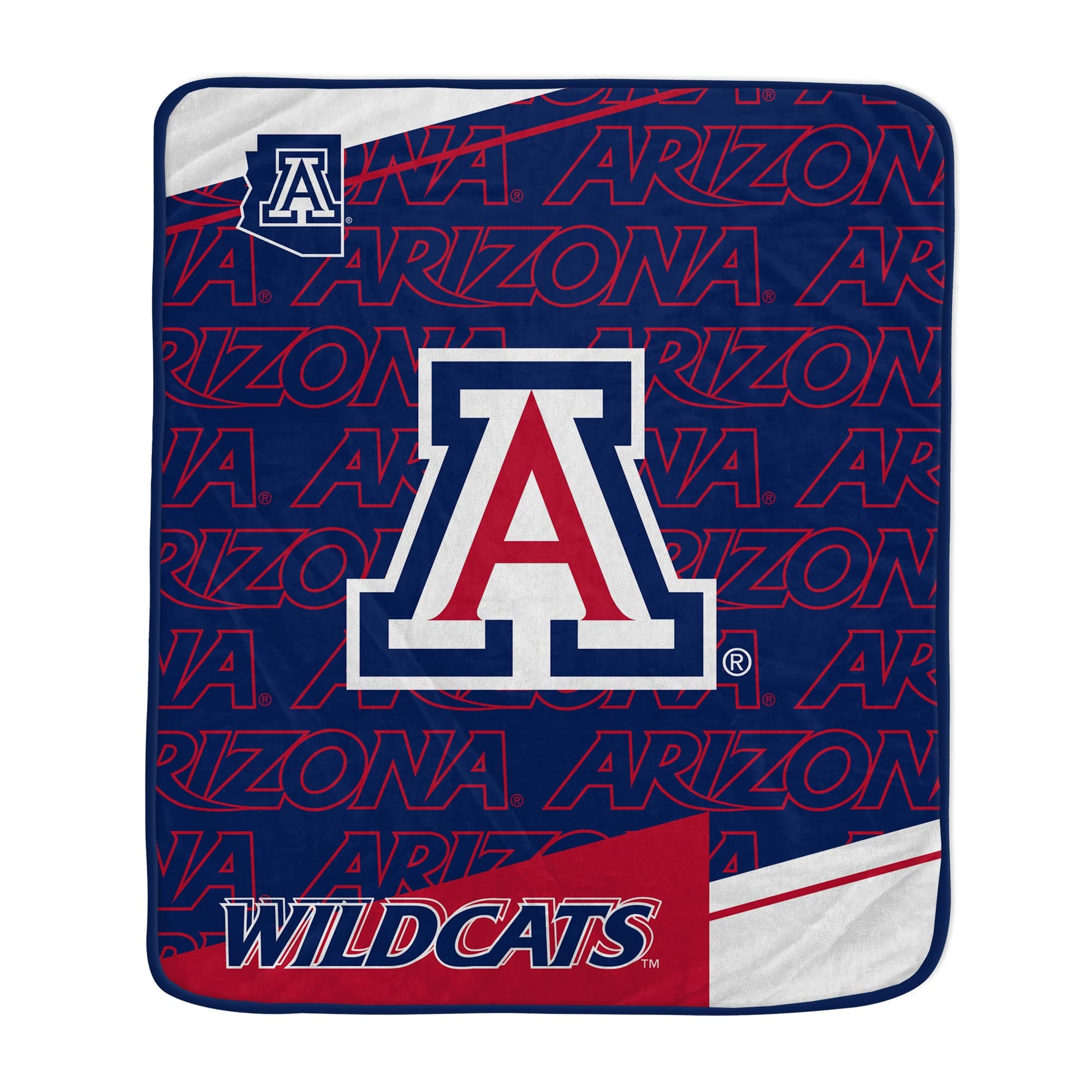 Pegasus - Arizona Wildcats 50" x 60" Diagonal Ghost Ultra Soft Blanket - Multicolor