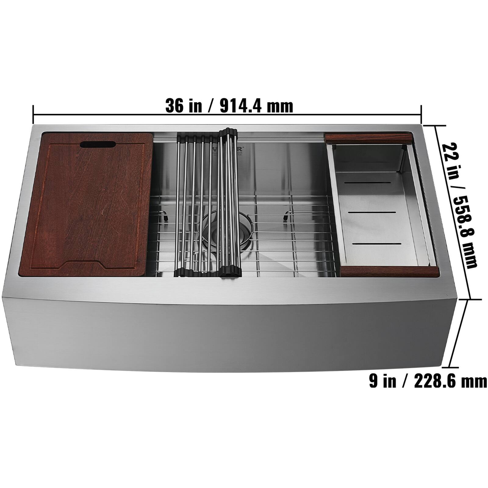 36 in / 914.4 mm  
22 in / 558.8 mm  
9 in / 228.6 mm