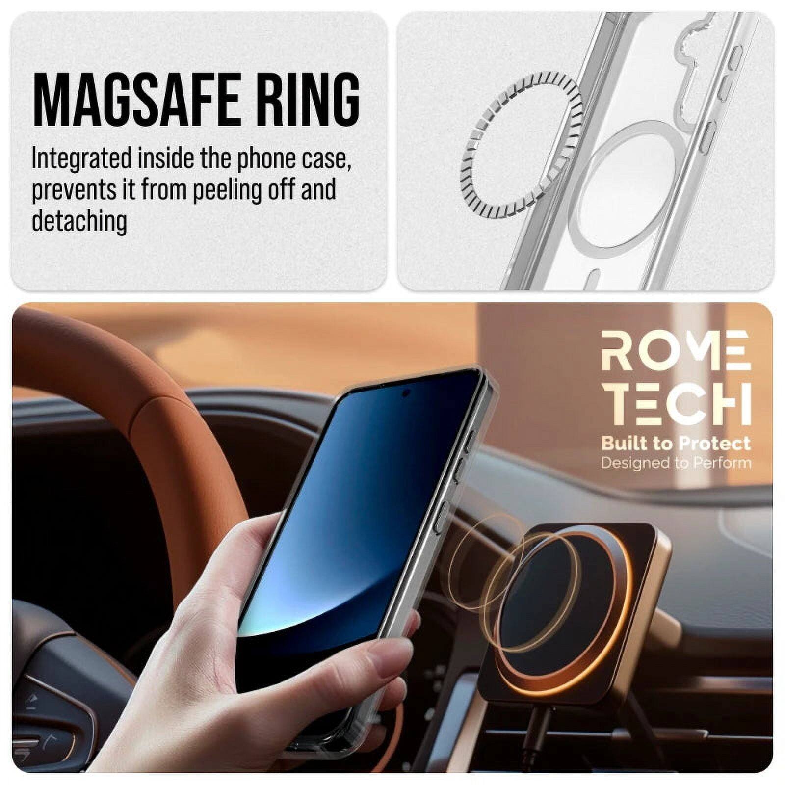 MAGSAFE RING  
Integrated inside the phone case, prevents it from peeling off and detaching  

ROME TECH  
Built to Protect  
Designed to Perform