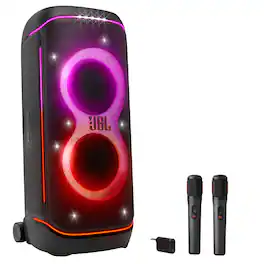 JBL - PARTYBOX 720 Portable Speaker Karaoke Bundle with Wireless Microphone System - Black