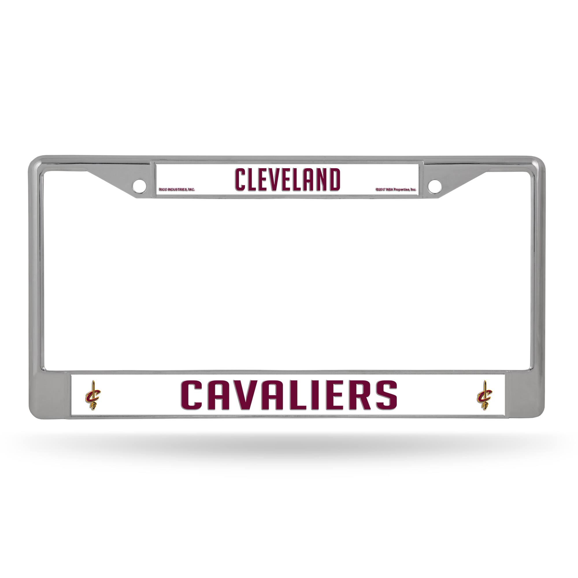 Cleveland Cavaliers - 12" x 6" Standard Size - Chrome Metal License Plate Frame