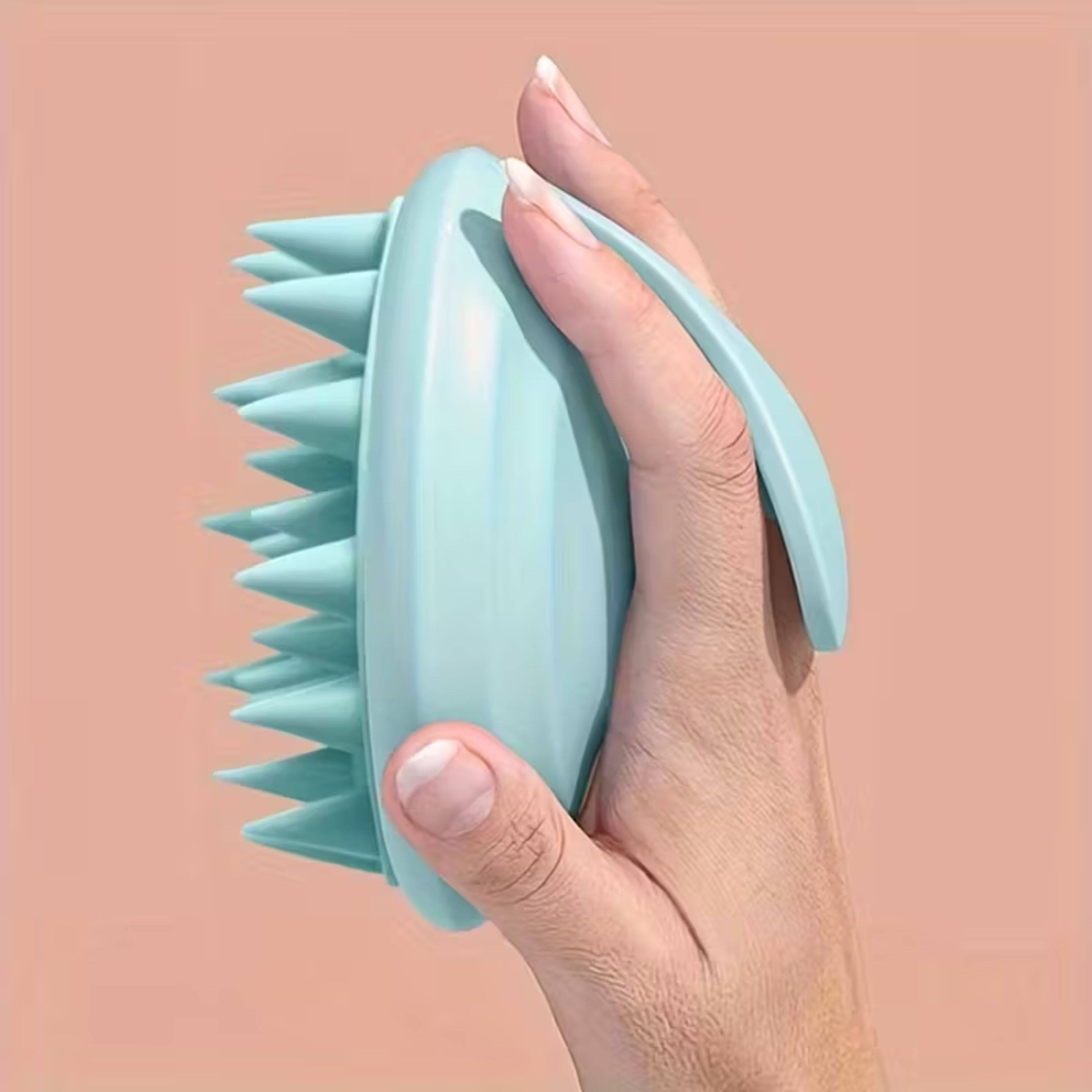 Left. Kitcheniva - Silicone Hair Scalp Massage Brush 1 Pcs, Blue.