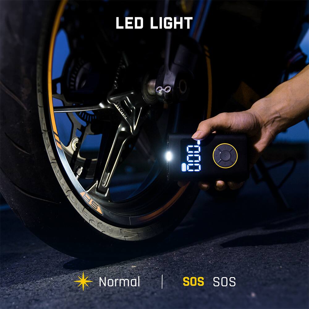 Alt View 12. Fanttik - X9 Pro Portable Tire Inflator & Air Compressor for Car, Motorcycle, Bike - Black.