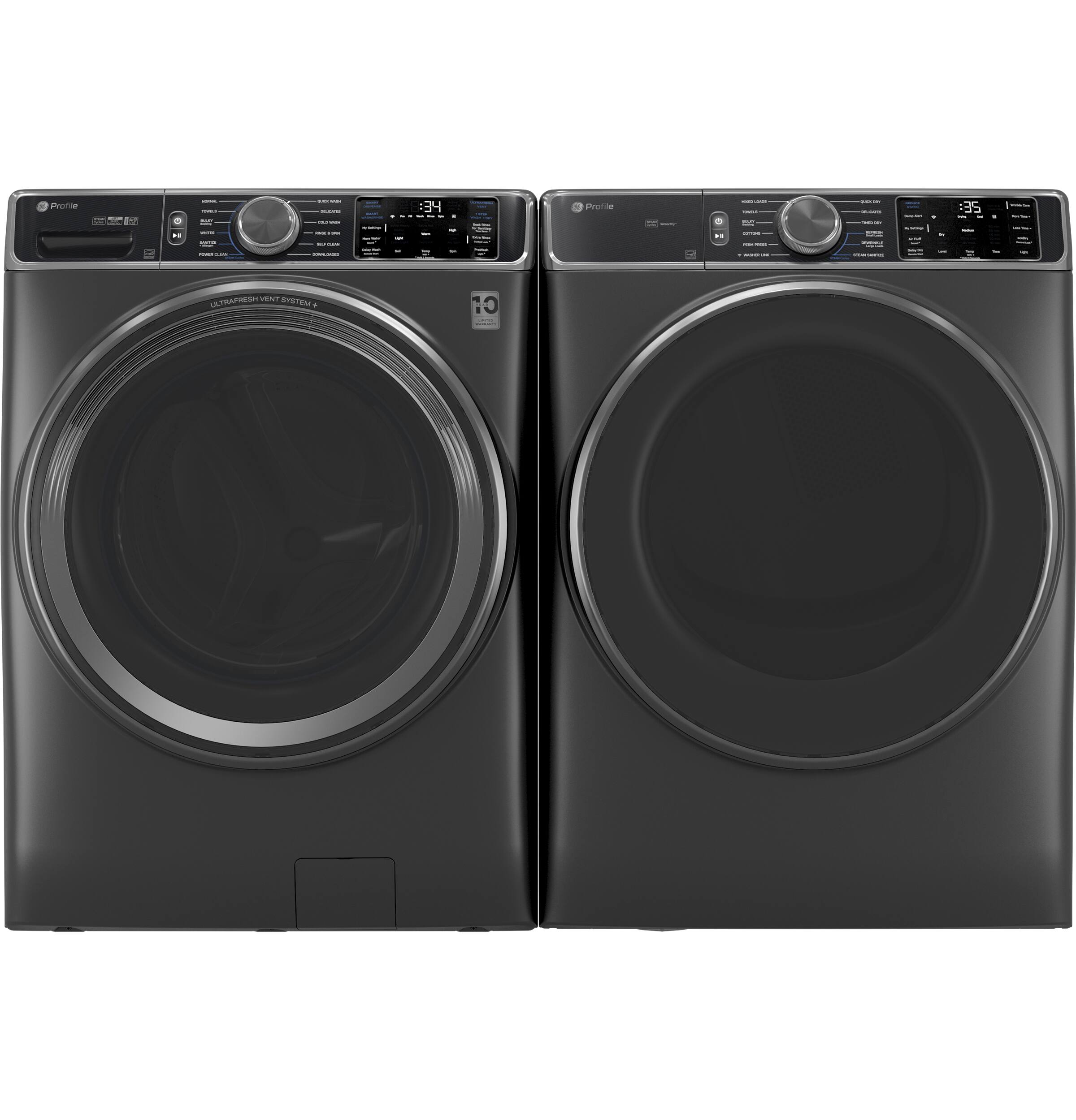 The text on the image reads "Profie - 34 ME I 35 ULTRAPESA VENT SISTEM 10." This text is likely a description or specifications for the washing machine.