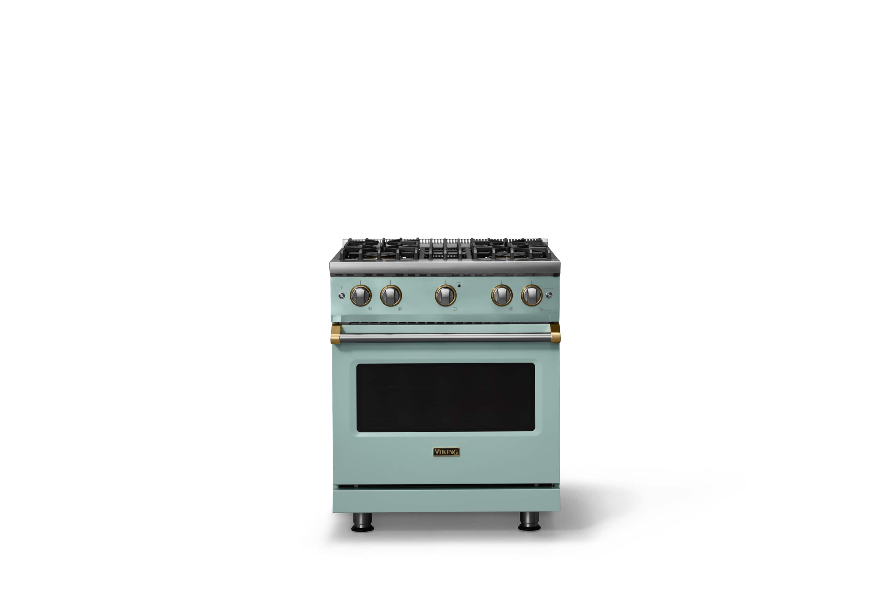 Viking - 30 in. Wide Pro 5 Series 4.0 Cu. Ft. Freestanding Sealed 4 Burner Gas Convection Range - Splash/Brushed Brass - Splash price history on PriceWatchPro
