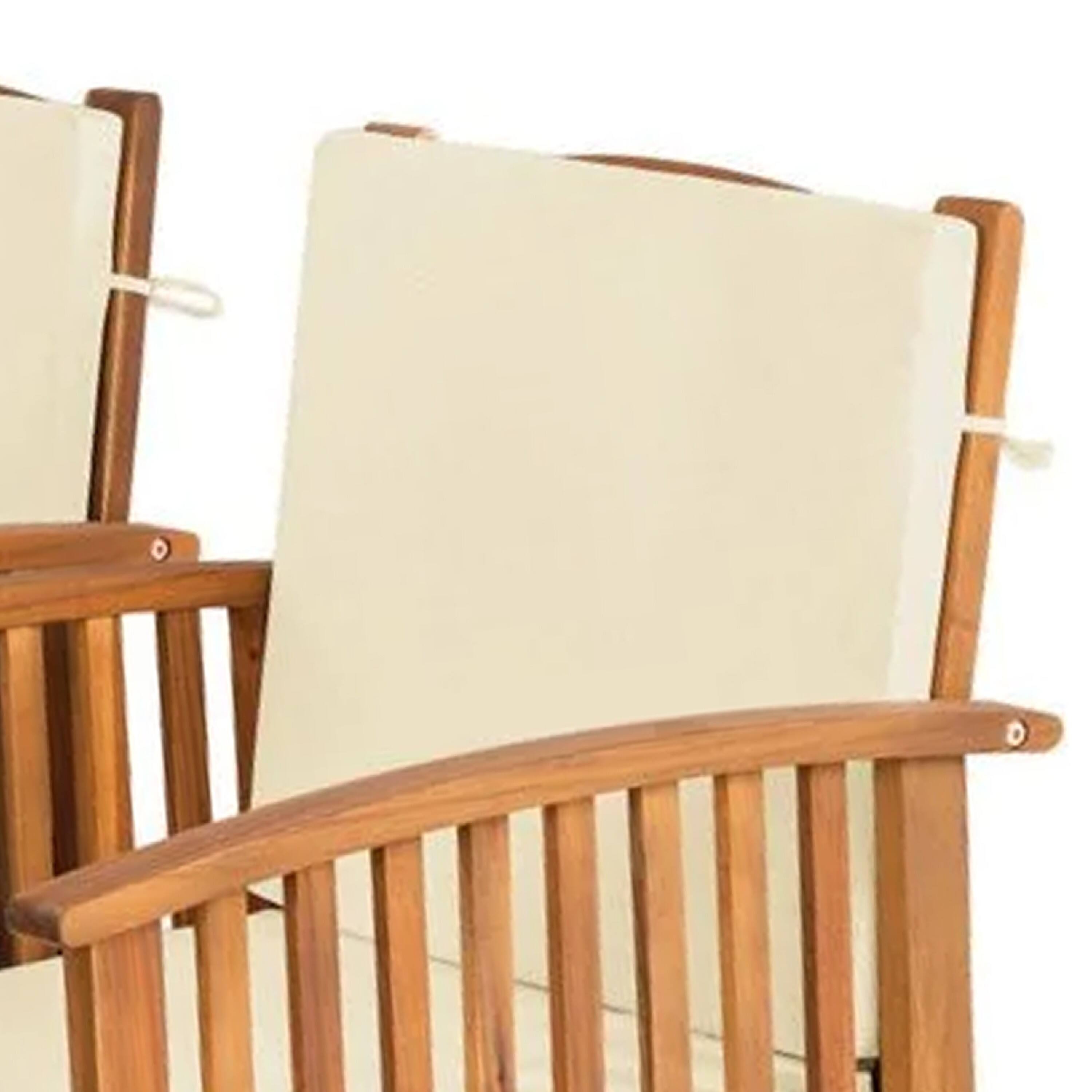 Alt View 2. Manhattan Lane - Kaila Outdoor Armchair Set of 2, Beige Cushions - Beige, Natural Brown.