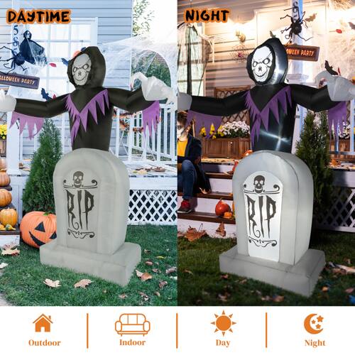 DAYTIME 500 NIGHT  
HALLOWEEN PARTY  
ALLOWED PARTY  
RIP  
RIP  
Outdoor  
Indoor  
Day  
Night