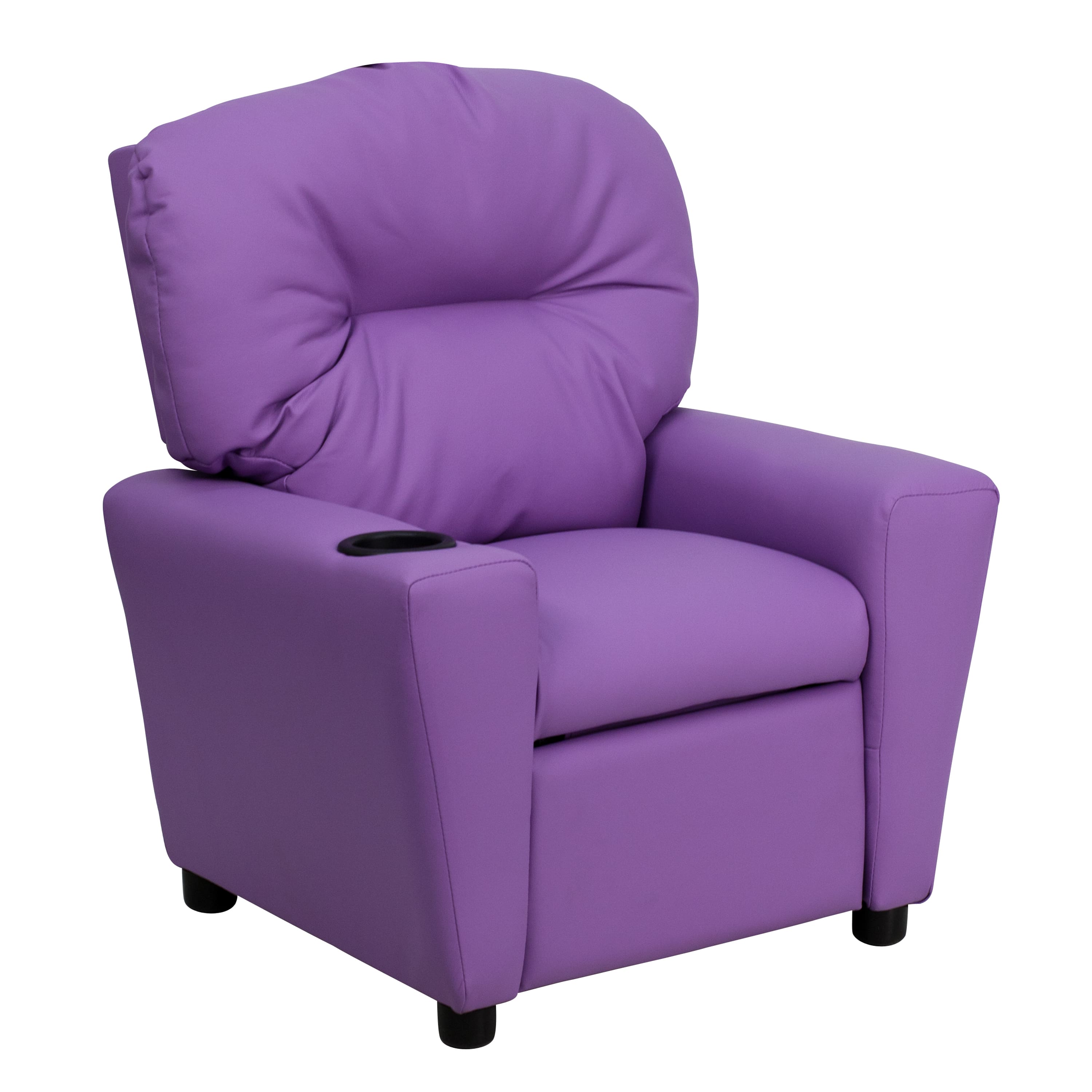 Emma + Oliver - Contemporary Kids Recliner with Cup Holder - Lavender Vinyl price history on PriceWatchPro