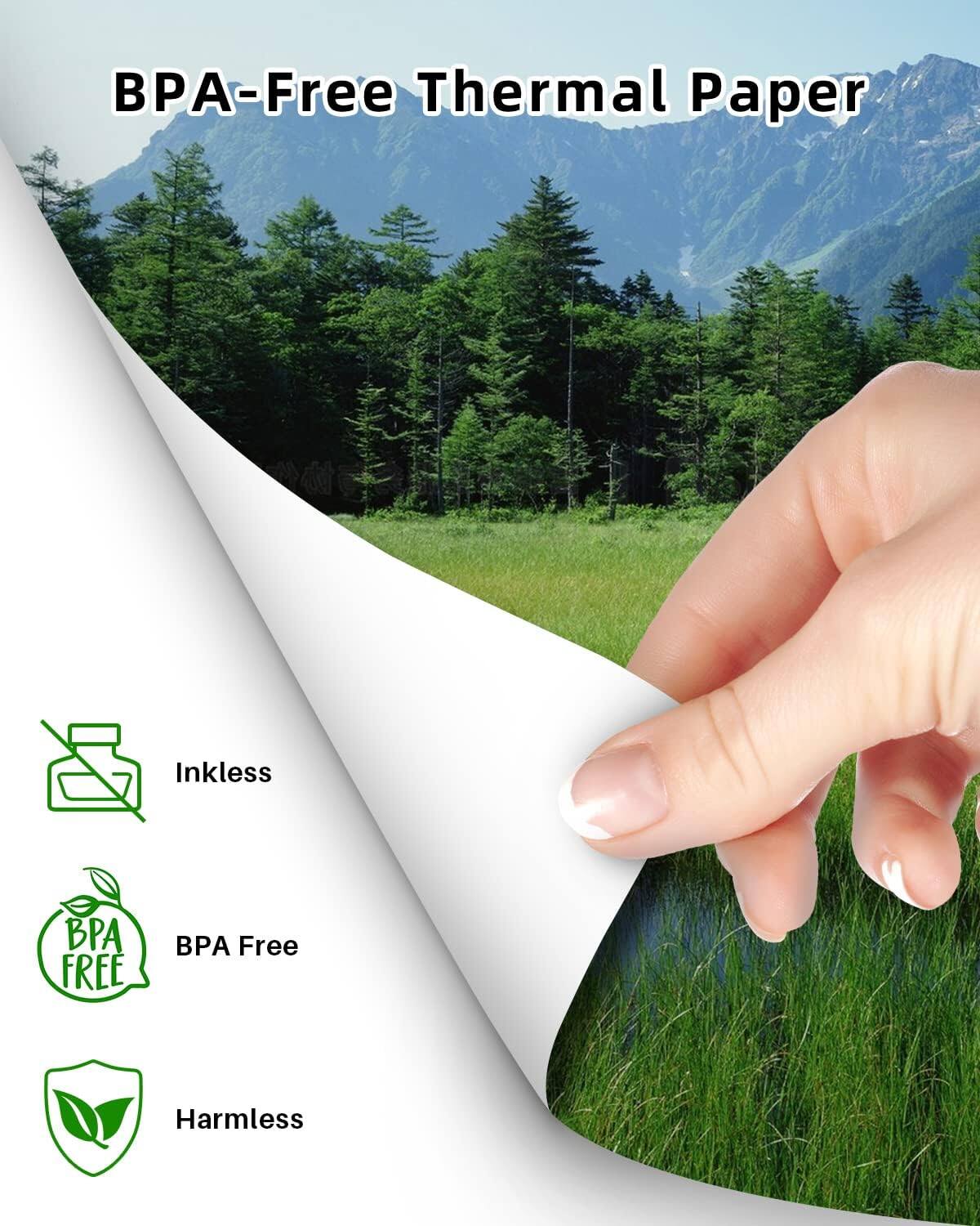 BPA-Free Thermal Paper

- Inkless
- BPA Free
- Harmless