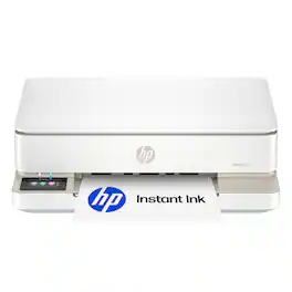 HP - Envy 6155 Wireless AI-Enabled All-in-One Inkjet Printer with 3 Months of Instant Ink - White