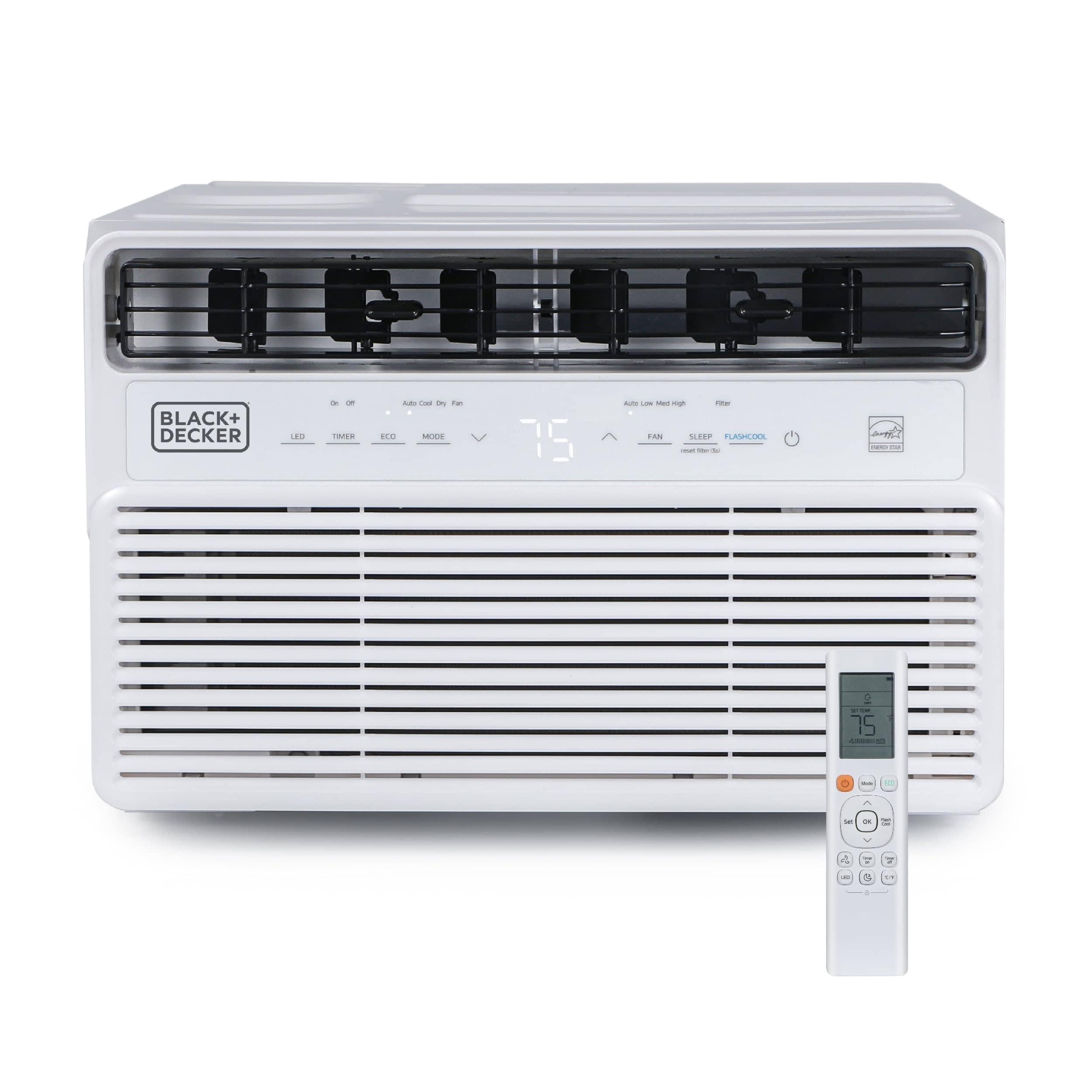 Black+Decker - 8,000 BTU Inverter Window Air Conditioner - White