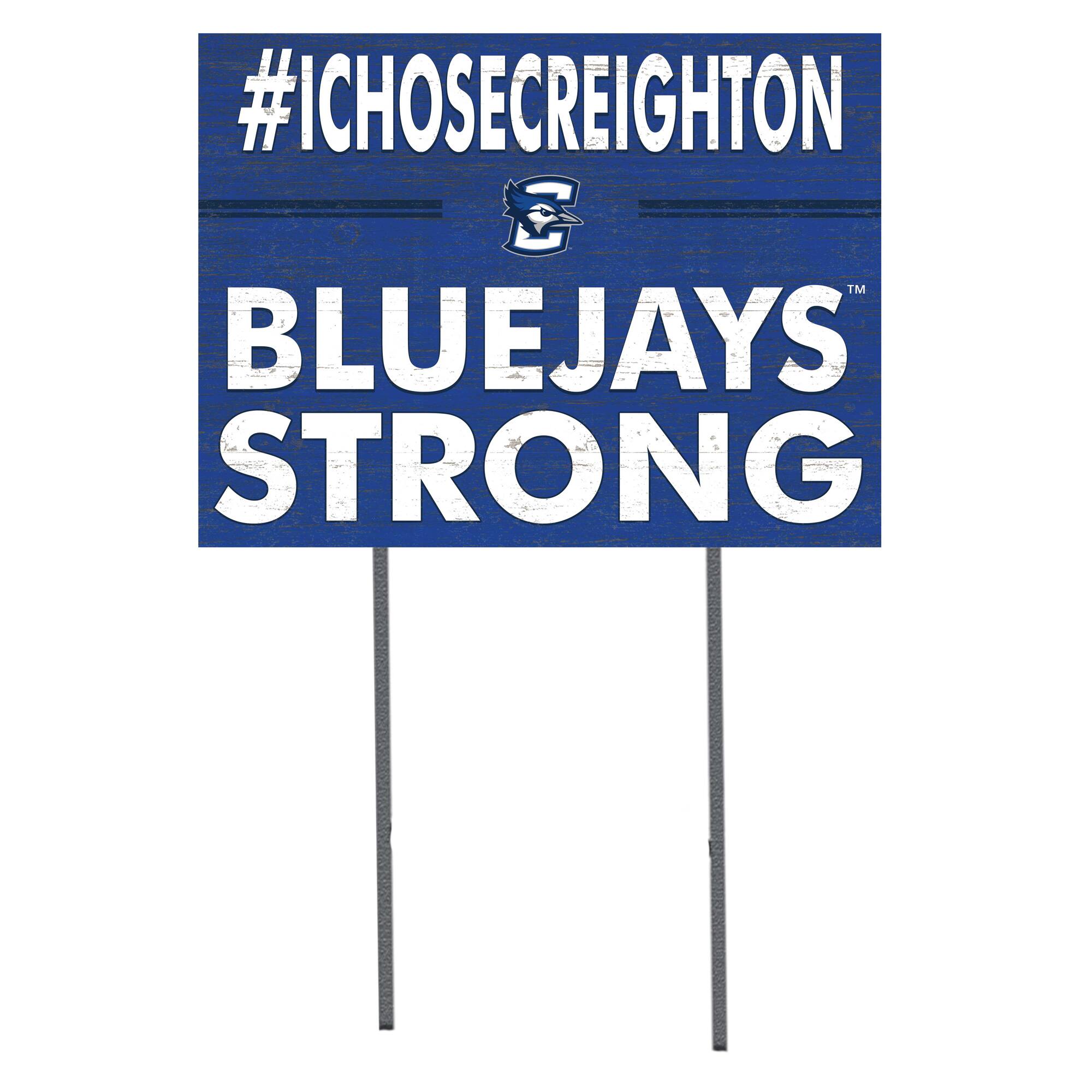 Creighton Bluejays 18'' x 24'' I Chose Lawn Sign