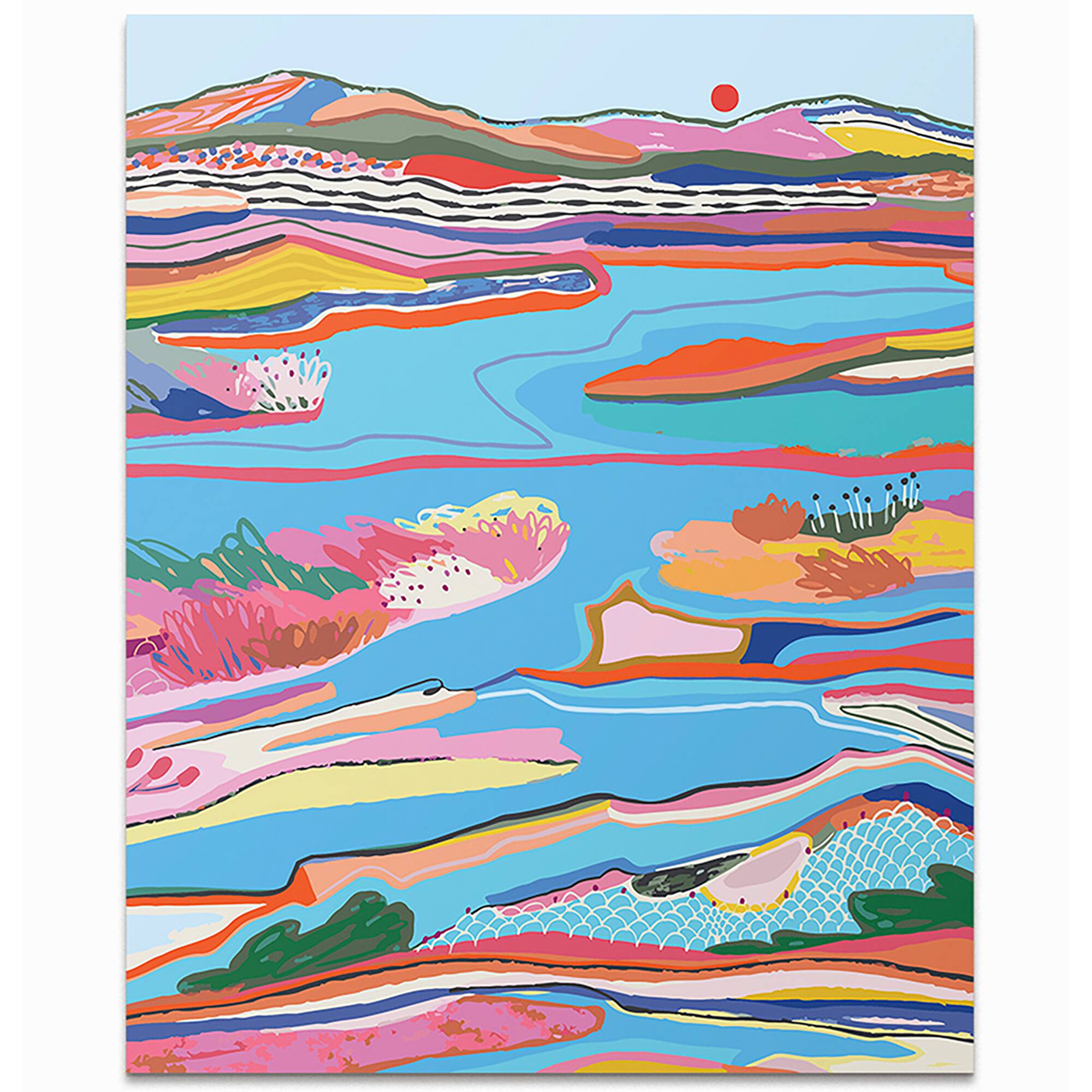 Angle. Journey of Something - JOS: Paint by Numbers - Lake Windereme.