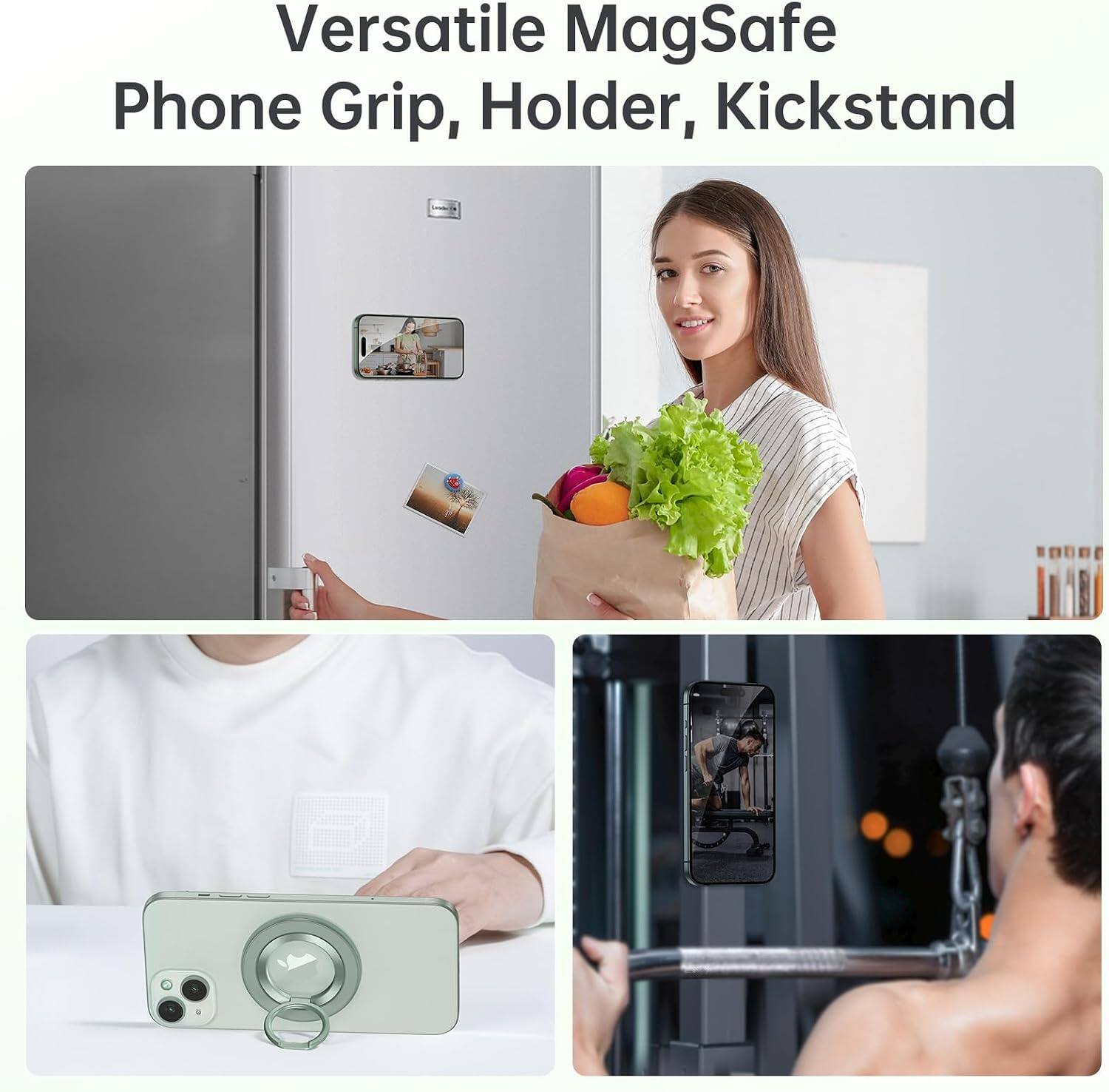 Versatile MagSafe Phone Grip, Holder, Kickstand