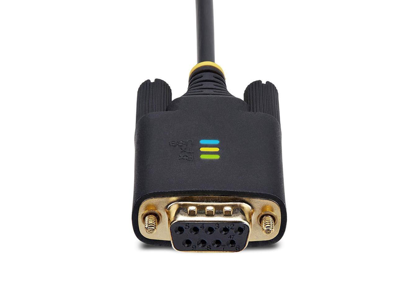 Alt View 2. StarTech.com - StarTech 10ft (3m) USB to Null Modem Serial Adapter Cable 1P10FFCN-USB-SERIAL.