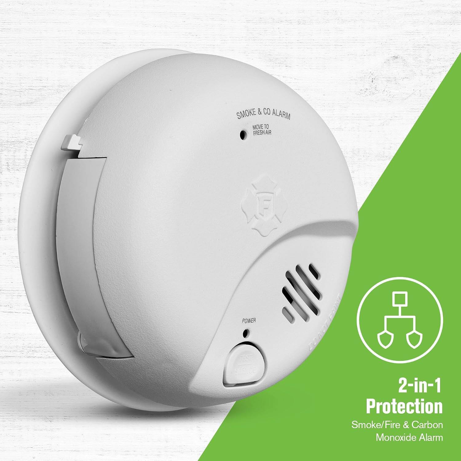 SMOKE & CO ALARM MOVE TO FRESH AIR

A0 1

2-in-1 Protection Smoke/Fire & Carbon Monoxide Alarm