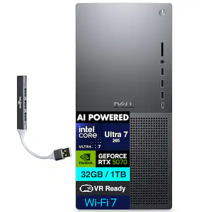 AI POWERED
intel CORE Ultra 7 265
NVIDIA GEFORCE RTX 5070
32GB / 1TB
VR Ready
Wi-Fi 7