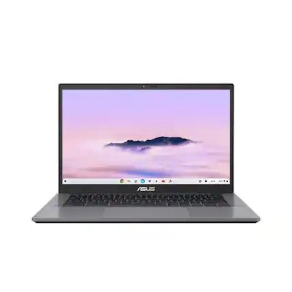 Front. ASUS - Chromebook Plus CX34 14" FHD Touch Intel Core i3-1215U 1.2 GHz 8GB RAM 256G UFS Intel UHD Graphics Chrome OS Laptop - Grey.