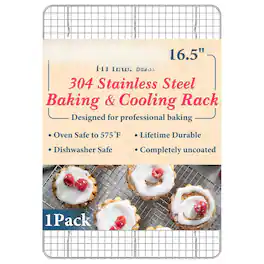 Stylel Star - Racks For Cooking And Baking - 11.5"x16.5" Oven Safe Stainless Steel Heavy Duty Rack Tight-wire Fits Half Sheet Pan R...