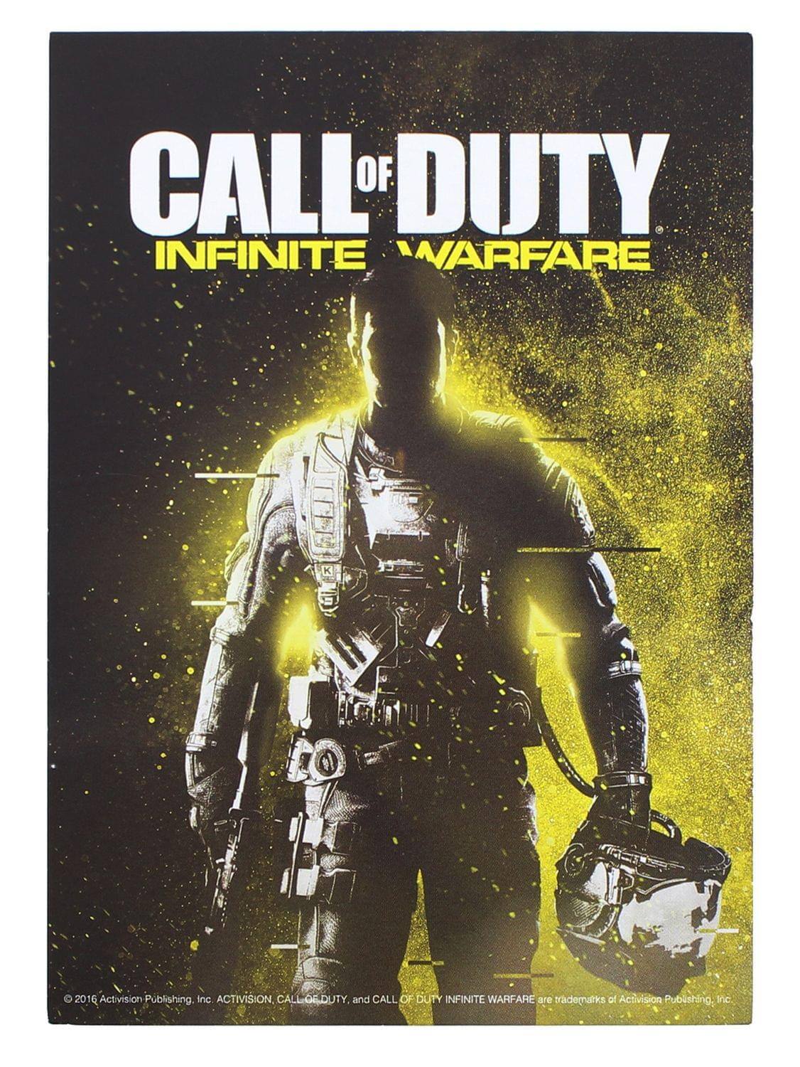 CALL OF DUTY INFINITE WARFARE  
2016 Activision Publishing, Inc.  
ACTIVISION, CALL OF DUTY, and CALL OF DUTY INFINITE WARFARE are trademarks of Activision Publishing, Inc.