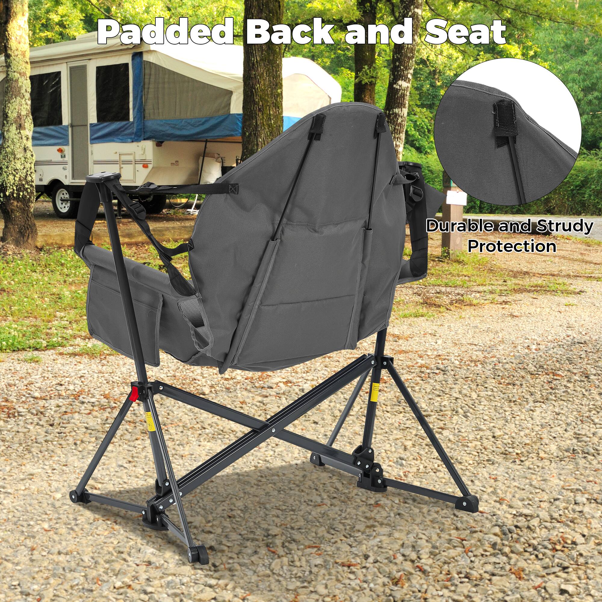 Padded Back and Seat  
Durable and Study Protection
