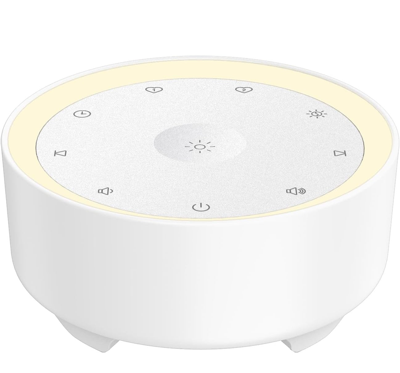 FINEAK - Noise Machine-20 Soothing Sounds, Night Light & Custom Presets - White