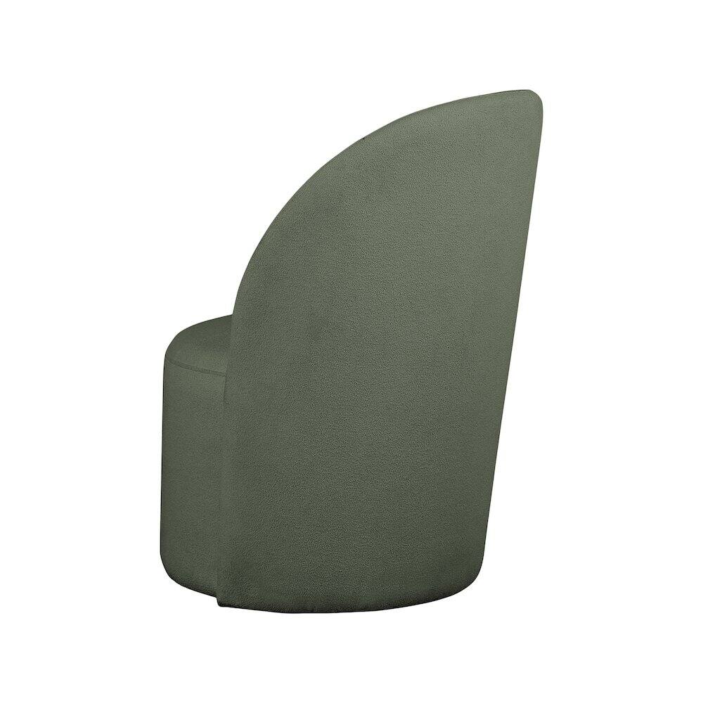 Alt View 4. Meridian Furniture - Hautely Green Boucle Fabric Accent Chair - Green.