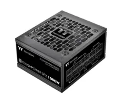 Thermaltake - Toughpower SFX 1000W 80Plus Platinum ATX 3.1 Standard Power Supply - Black - Front_Zoom