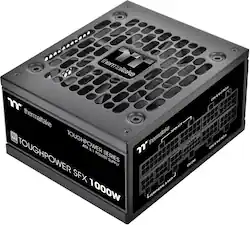 Thermaltake - Toughpower SFX 1000W 80Plus Platinum ATX 3.1 Standard Power Supply - Black - Front_Zoom