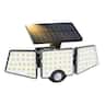 Lepro - 1000LM LED Solar Flood Lights, Motion Sensor, Waterproof Wireless Solar Outdoor Wall Lights for Yard Garage Pathway