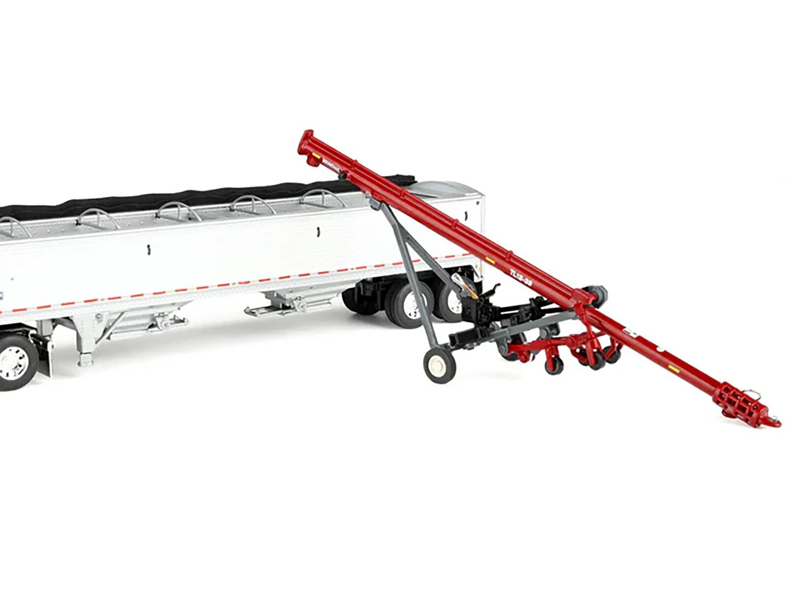 Alt View 4. SpecCast Collectibles - Meridian TL12-39 Auger Red and Gray 1/64 Diecast Model by SpecCast.