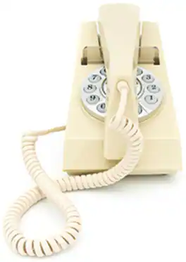 PopMarket - GPO Retro GPOTRMI Trim phone Desktop or Wall Mountable - Ivory - MISC ACCESSORY - White
