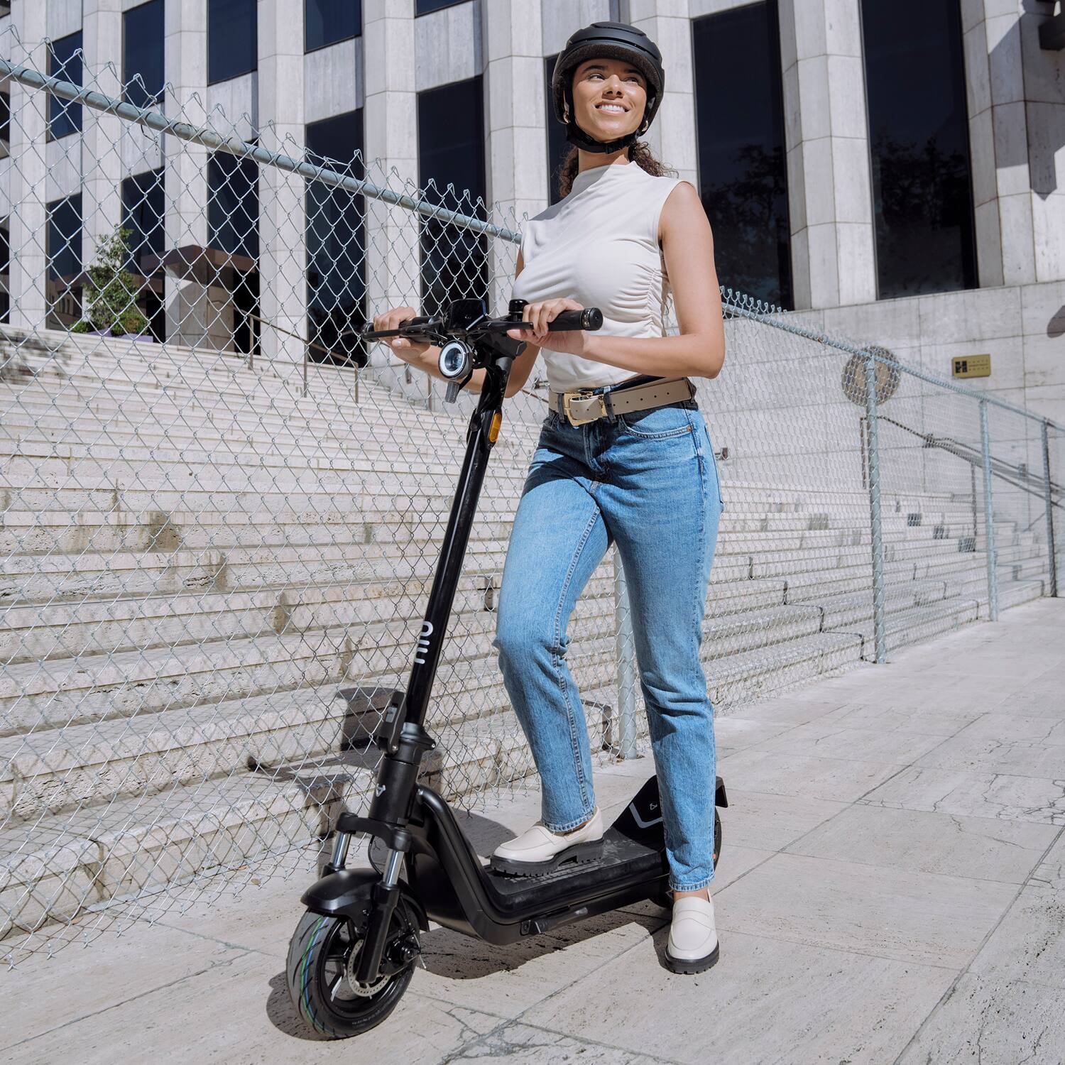 Alt View 10. NIU - KQi 300P Foldable Electric Kick Scooter w/ 40 mi Max Range & 20 mph Max Speed - Black.