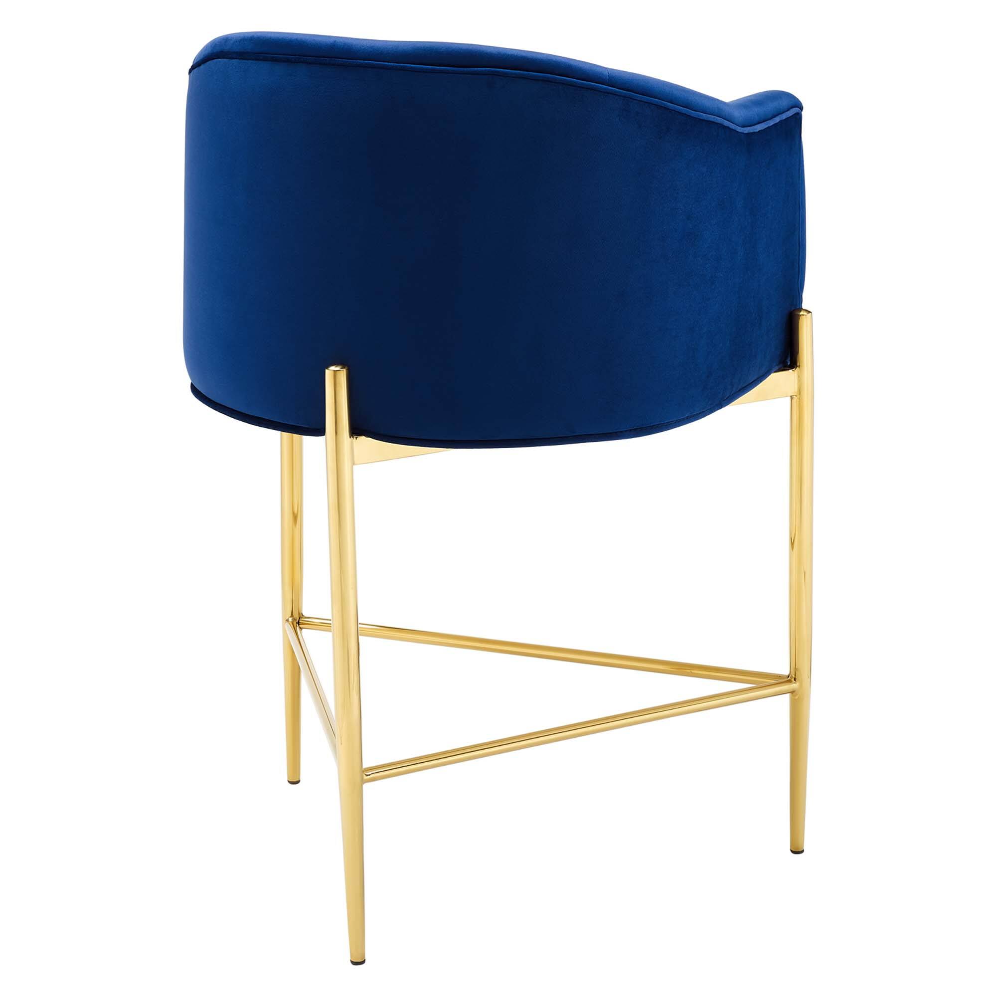 Alt View 2. Modway - Savour Tufted Counter Stool by Modway - Navy.