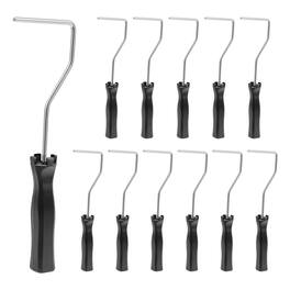 VEVOR - 4 Inch Paint Roller Frame, Paint Handles Fits 4 in Mini Roller, Painting Supplies for Wall House Homes, Lightweight - Black