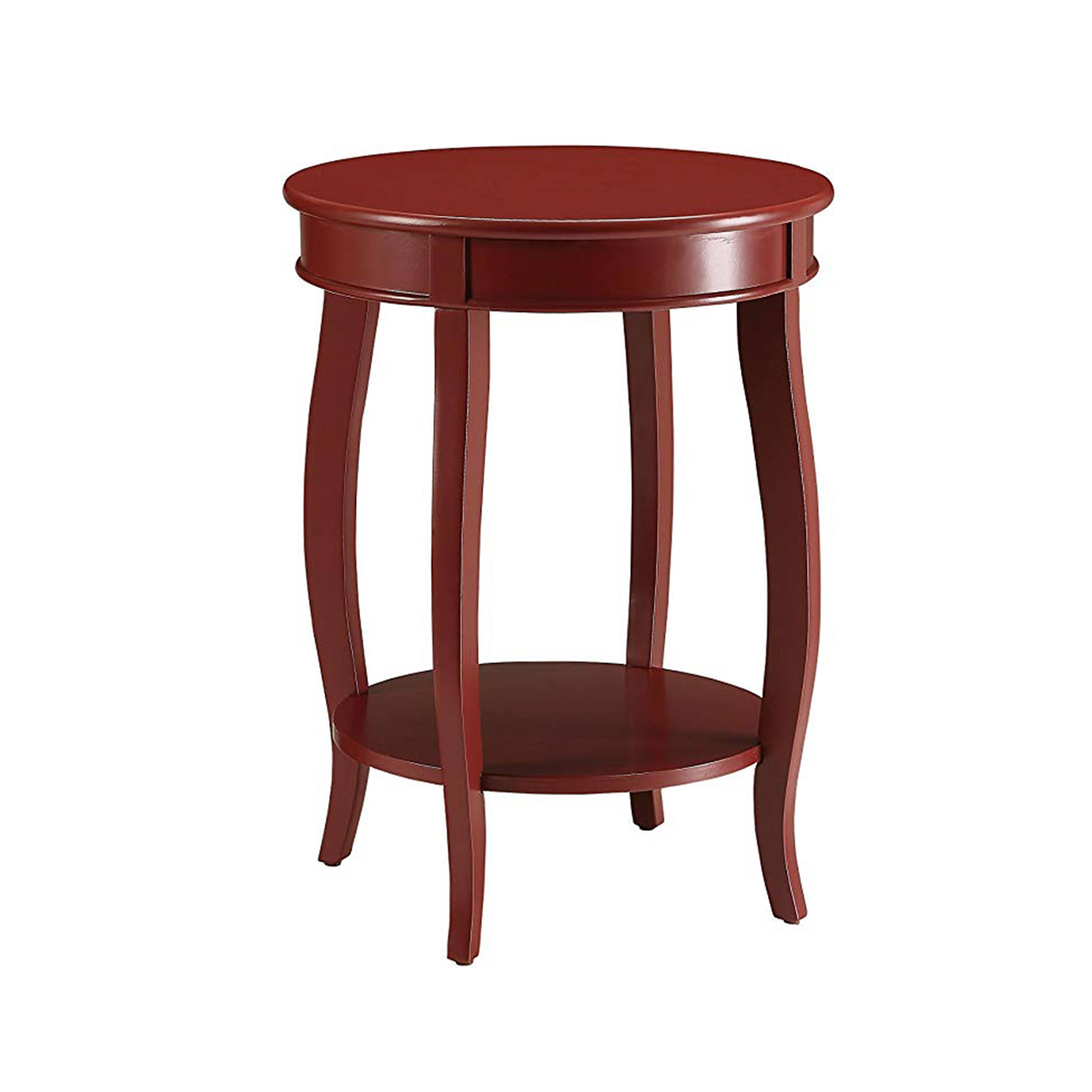 Alt View 1. Manhattan Lane - Trendy Side Table - Red.