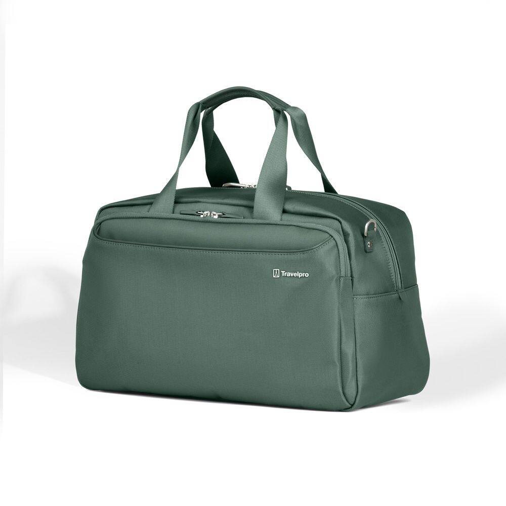 Angle. Travelpro - Versapack + Softside Carry-On & Underseat Travel Tote Bag Luggage Set - Desert Sage.