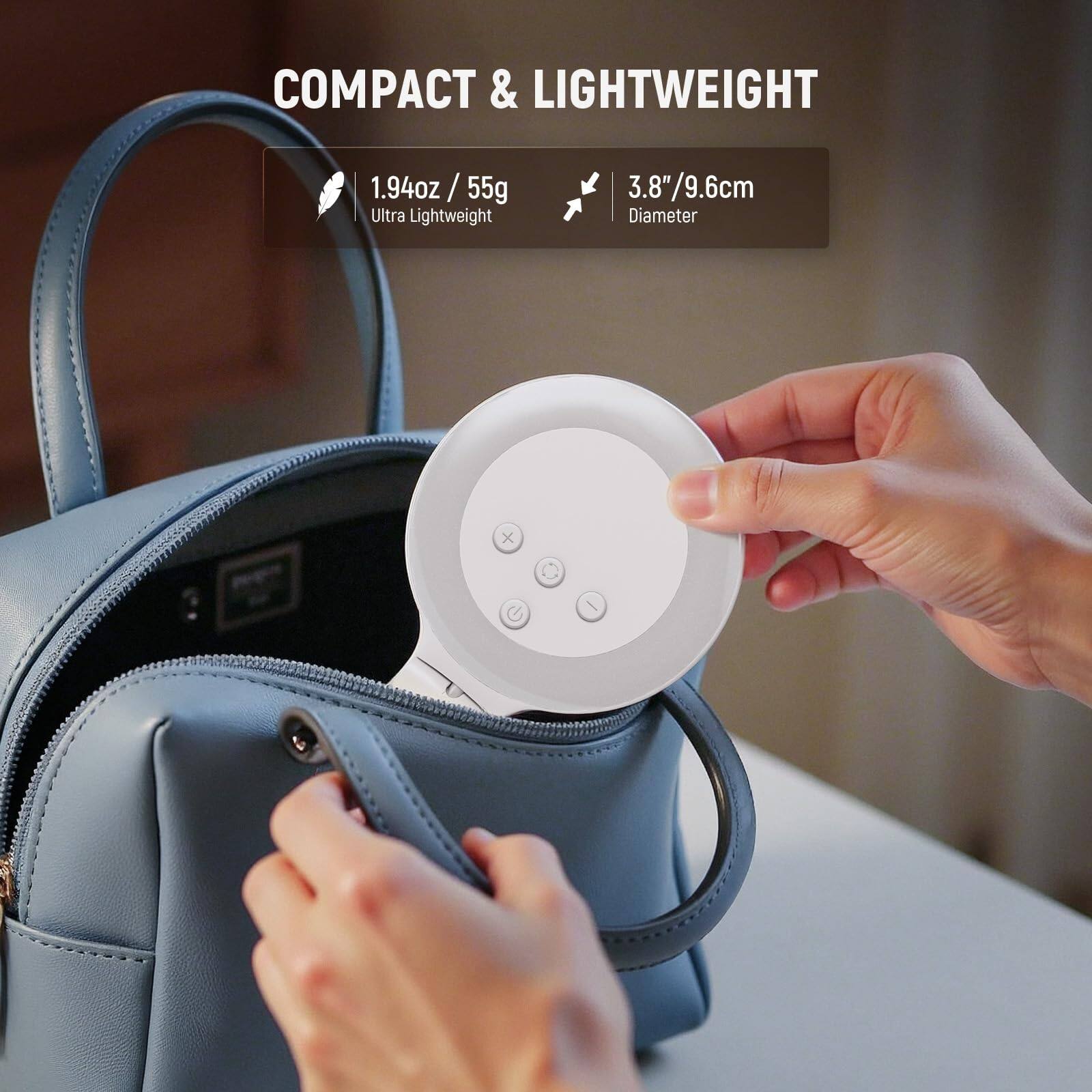 COMPACT & LIGHTWEIGHT

1.94oz / 55g  
Ultra Lightweight

3.8"/9.6cm  
Diameter