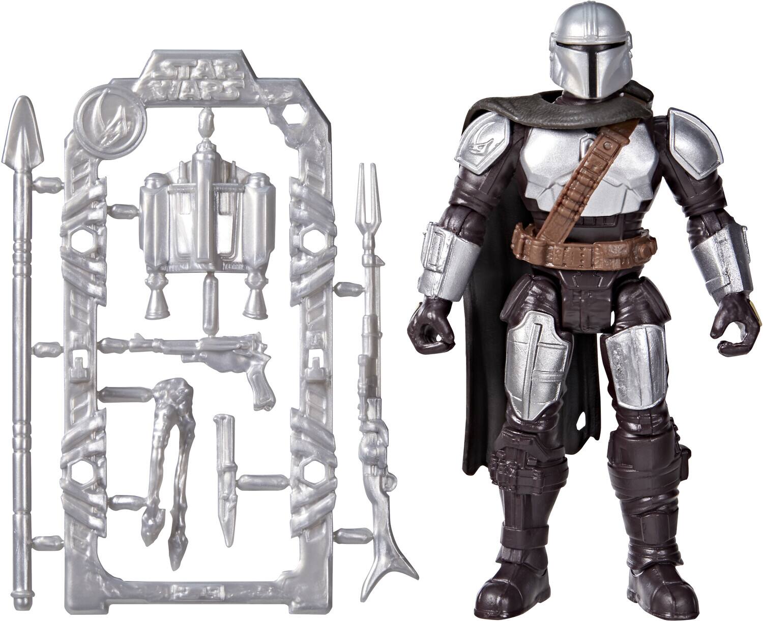 Alt View 4. Hasbro - Star Wars - ActionVerse - Mandalorian Action Figure & Accessories   - COLLECTIBLES - Multicolor.