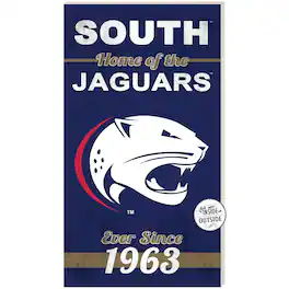 Jardine - South Alabama Jaguars 11'' x 20'' Indoor/Outdoor Home Of The Sign - Navy