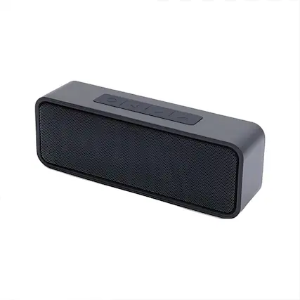 Front. Cluzine - Dual-Driver Portable Bluetooth Speaker, USB Sound Card,3000mAh 8H Battery for Home.