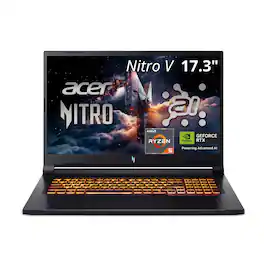 Acer - Nitro V 17.3" FHD IPS Gaming Laptop ANV17-41-R8ML NVIDIA GeForce RTX 5060 16GB RAM 512GB Storage - Black