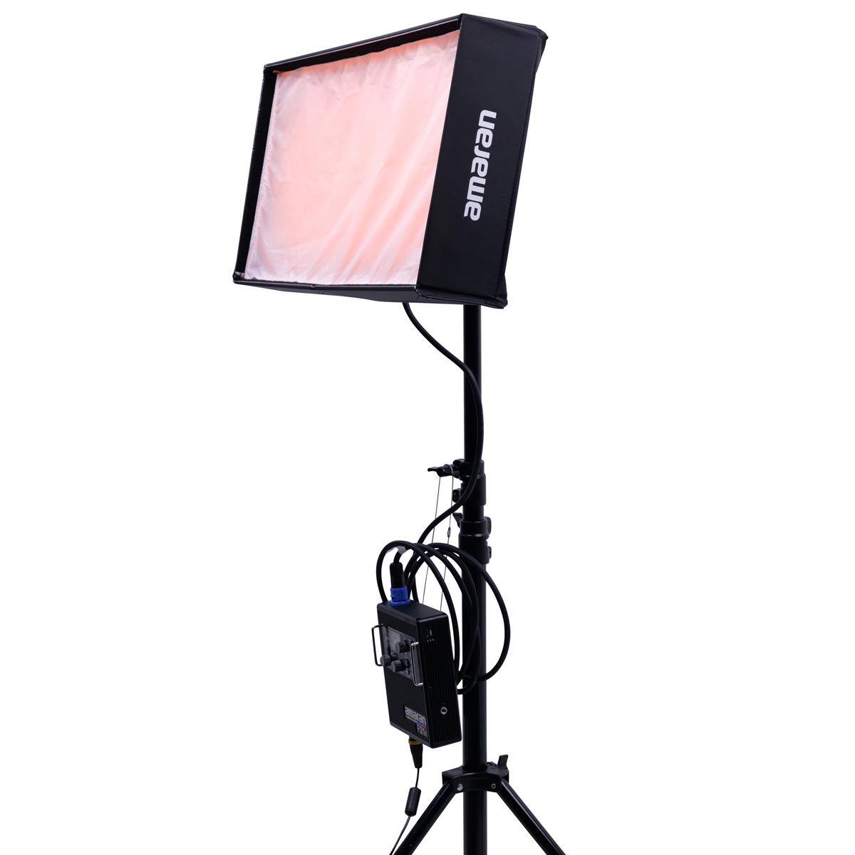 Alt View 6. Amaran - amaran F21c 2x1' 100W RGBWW Flexible LED Mat Fixture, Gold-Mount.