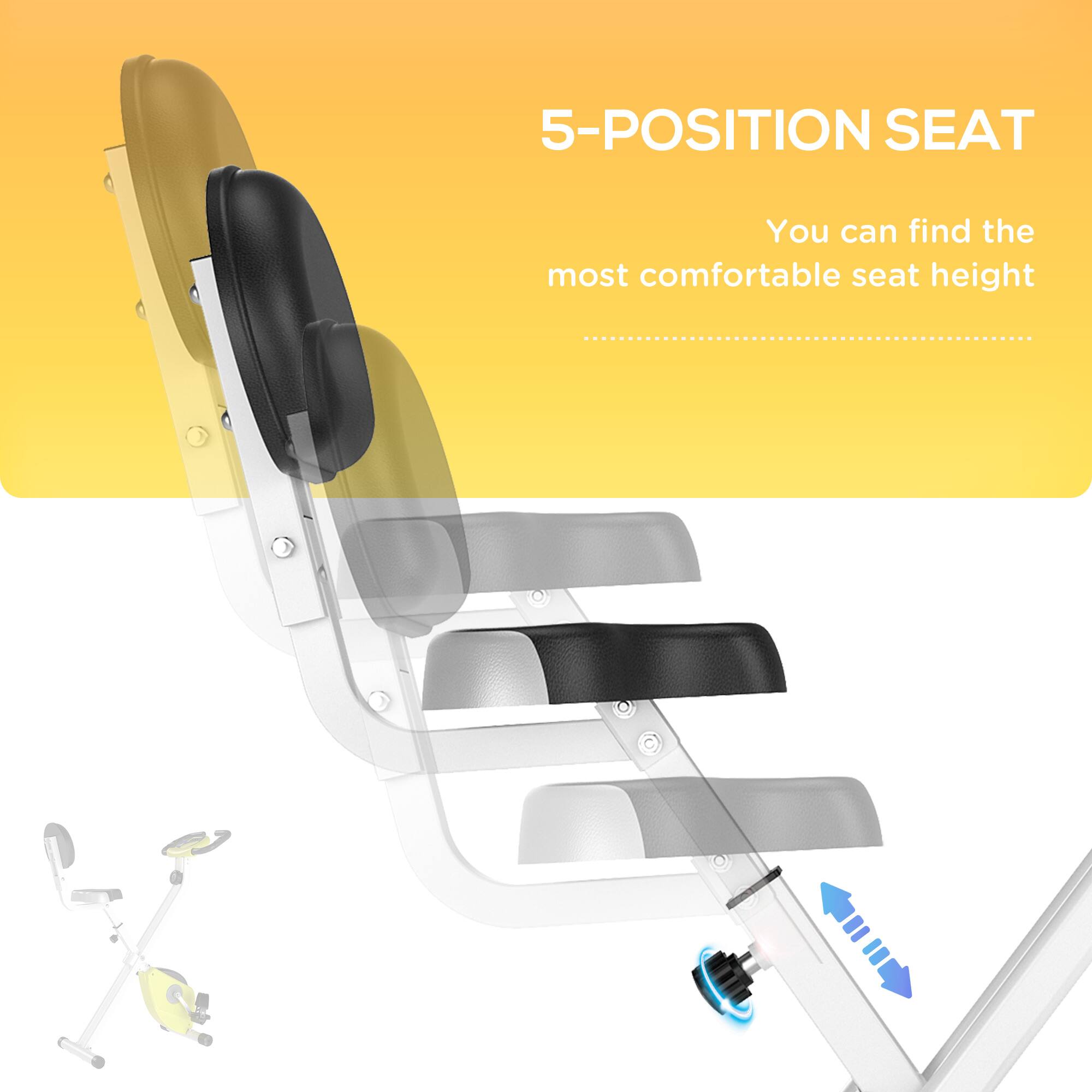 5-POSITION SEAT  
You can find the most comfortable seat height