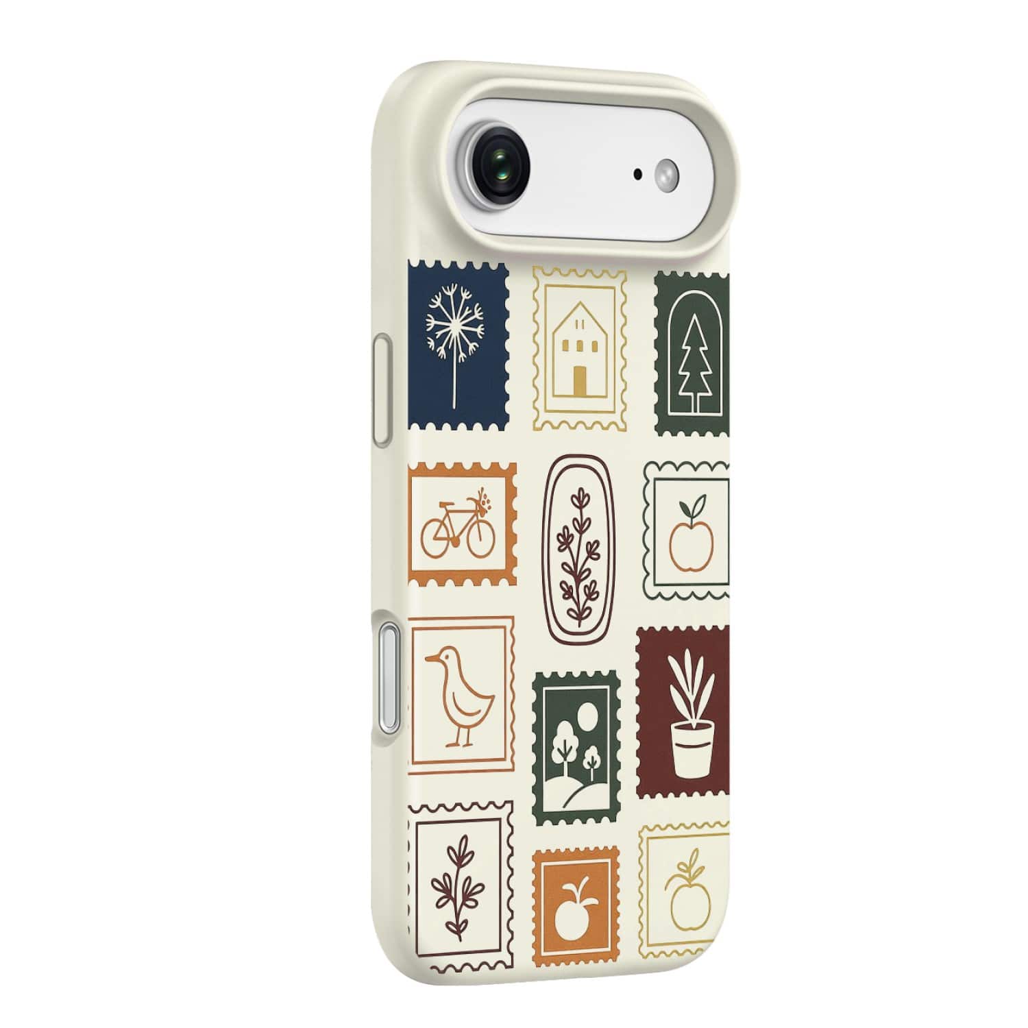 SaharaCase - Apple iPhone Air Case | Compatible with Magsafe | Smooth Silicone Finish | Inspire Series - Stamps Beige